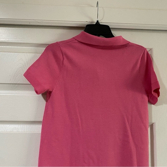 Zara Women's Basic Short Sleeve Short Knit Polo Dress Pink XS‎ - Picture 8 of 9
